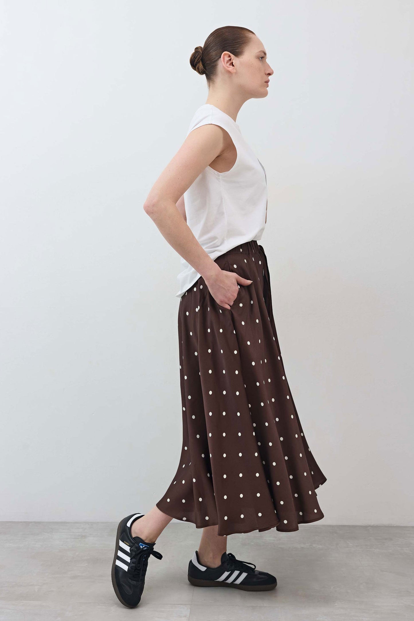 Silky Pull-On Maxi Skirt