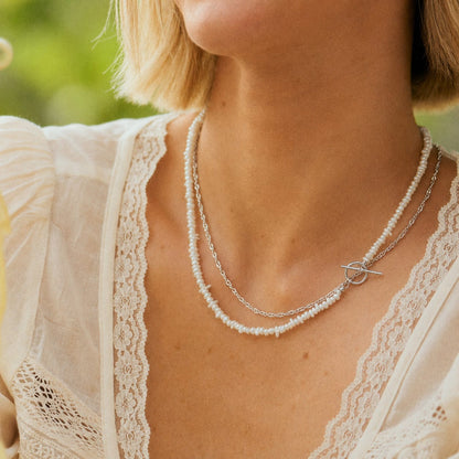 Singapore Layering Chain Necklace Sterling Silver