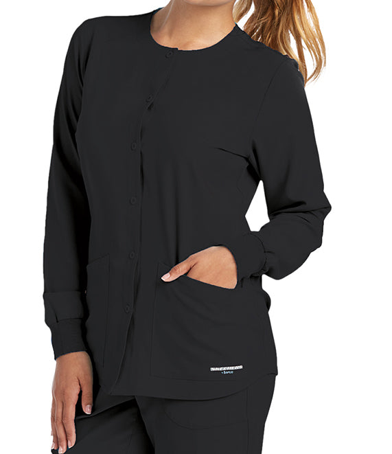Skechers Women's 2PKT Stability Snap Warmup-EMB