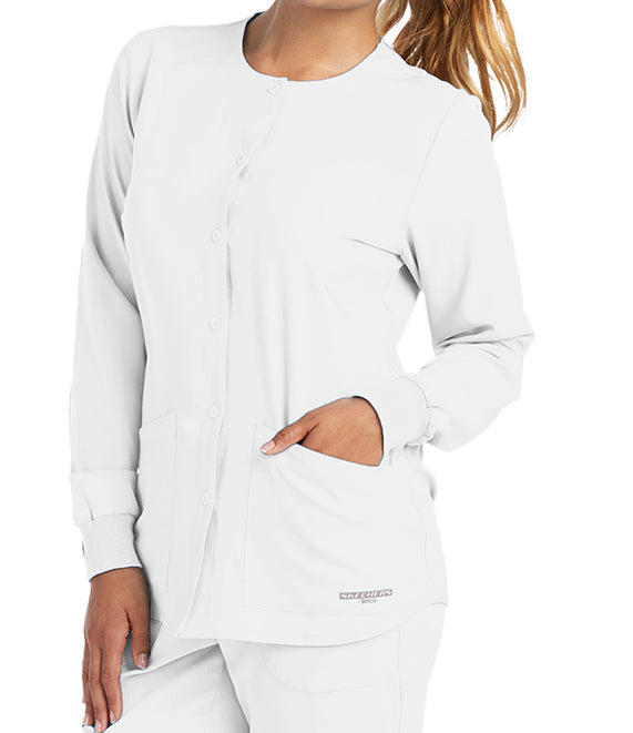 Skechers Women's 2PKT Stability Snap Warmup-EMB