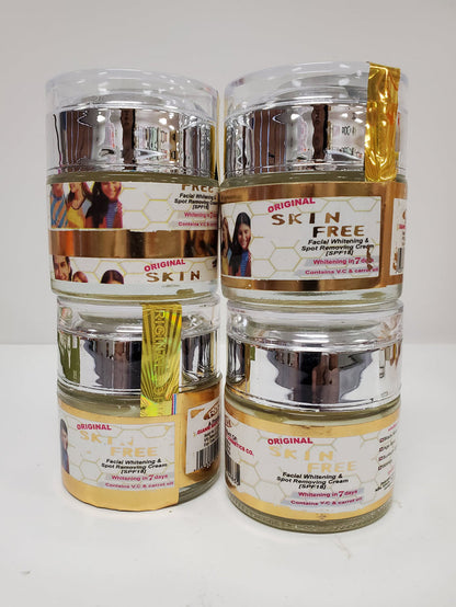 SKIN FREE BEAUTIFYING MILK WHITENING +FACE CREAM FAST ACTION Skin free