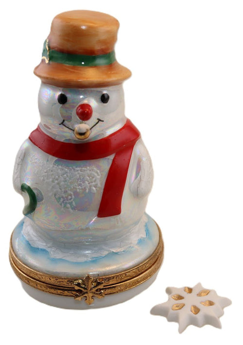SKU# 3652 - Snowman with gold pipe