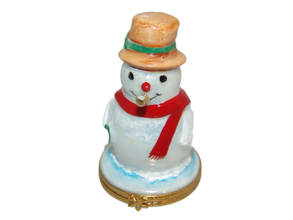 SKU# 3652 - Snowman with gold pipe