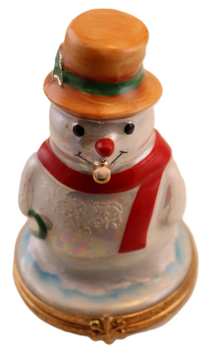 SKU# 3652 - Snowman with gold pipe