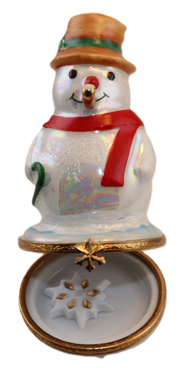 SKU# 3652 - Snowman with gold pipe