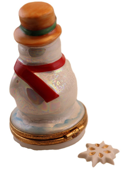 SKU# 3652 - Snowman with gold pipe
