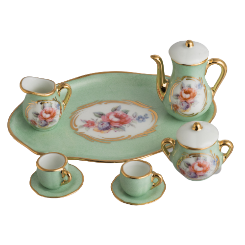 SKU# 4871 - Mini Tea Set: Green
