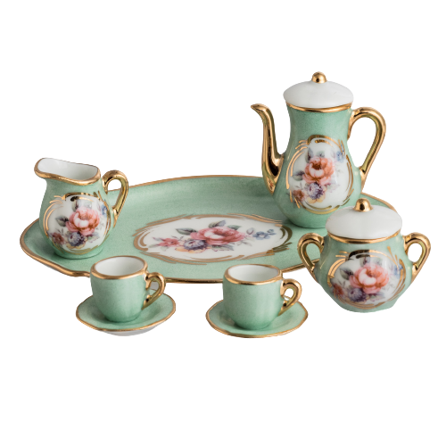 SKU# 4871 - Mini Tea Set: Green