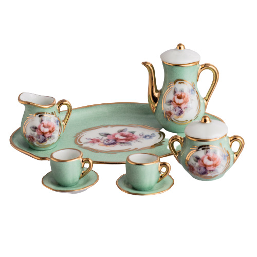 SKU# 4871 - Mini Tea Set: Green