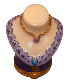 SKU# 7283 - Mini Bust Lavender with stone