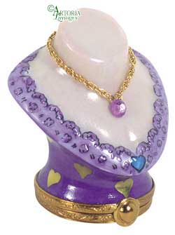 SKU# 7283 - Mini Bust Lavender with stone