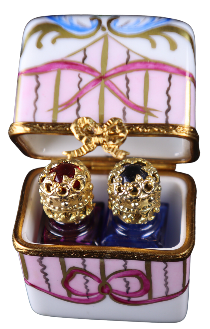 SKU# 7649 - Rectangle With 2 Perfume Bottles