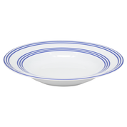 SKU# A235-REC20834 - Latitudes Bleu Rim Soup Plate - Shape Recamier - Size: 9"