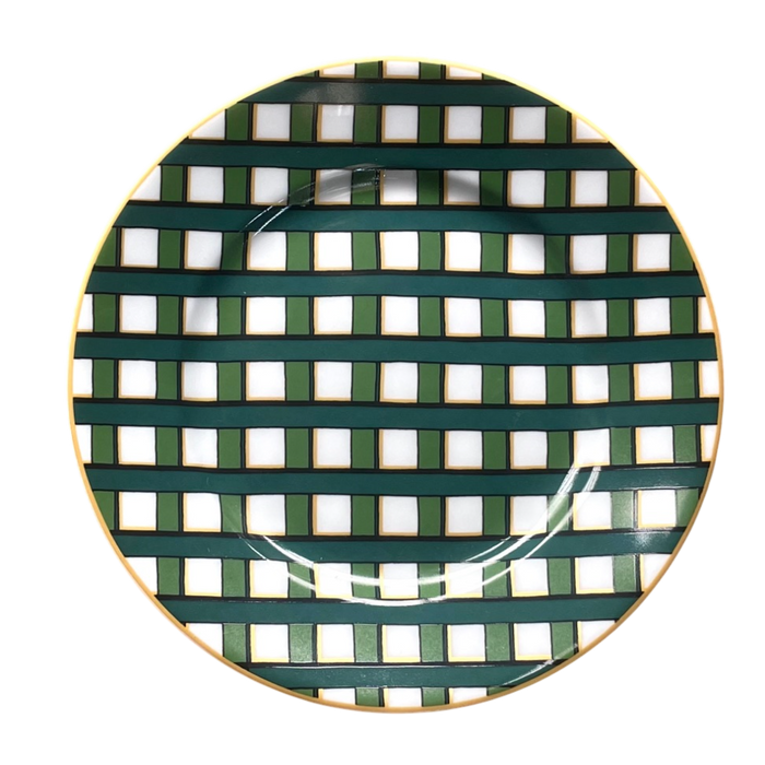 SKU# B160-REC20819 - Jardin Francais Bread & Butter Plate - Shape Recamier - Size: 6.25"