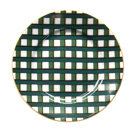 SKU# B160-REC20819 - Jardin Francais Bread & Butter Plate - Shape Recamier - Size: 6.25"