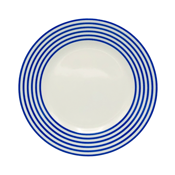 SKU# B160-REC20834 - Latitudes Bleu Bread & Butter Plate - Shape Recamier - Size: 6.25"