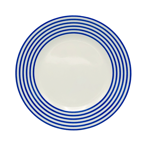 SKU# B160-REC20834 - Latitudes Bleu Bread & Butter Plate - Shape Recamier - Size: 6.25"