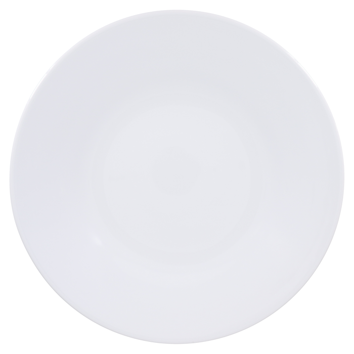 SKU# B320-COU00001 - Coupe White Pres Plt - Shape Coupe - Size: 12.6"