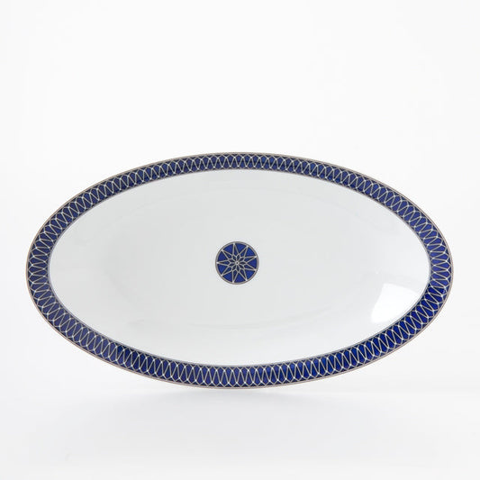 SKU# M230-REC20797 - Blue Star Relish Dish - Shape Recamier