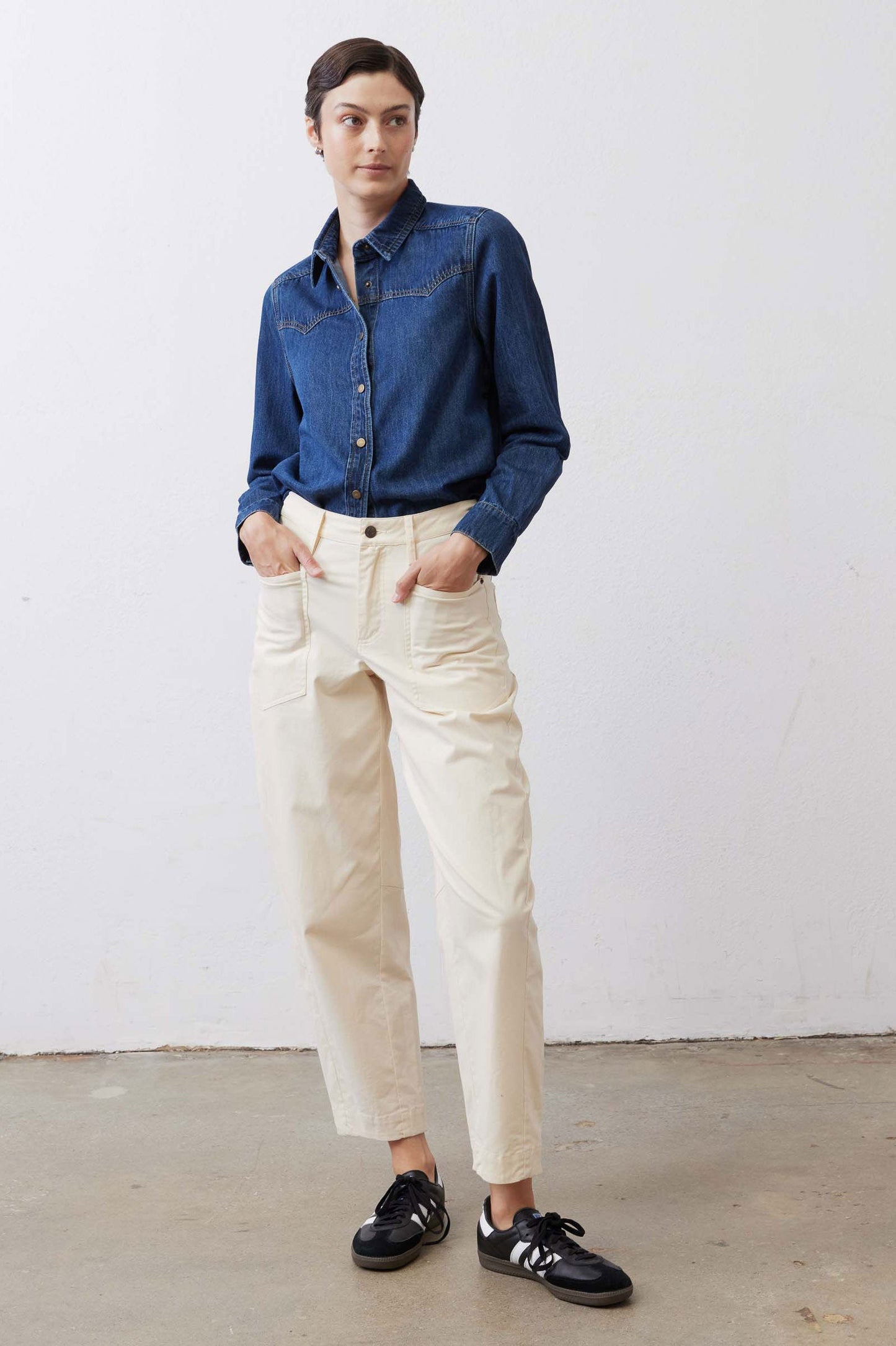 The Slouchy Soft Twill Pants