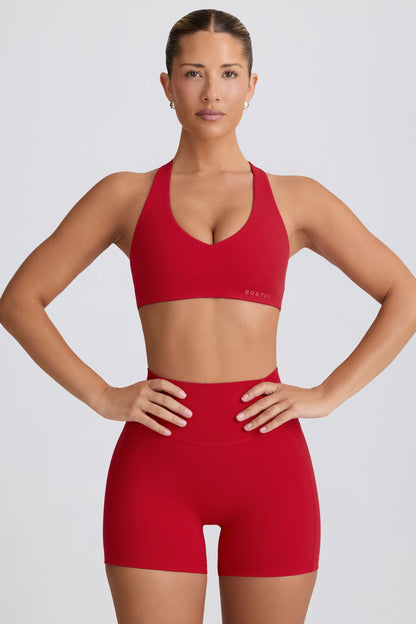 Soft Active Low-Impact Sports Bra in Hot Red