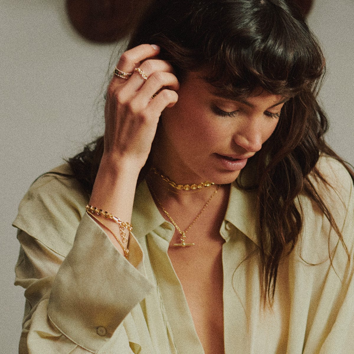 Sol Bracelet Layering Set 18ct Gold Plate