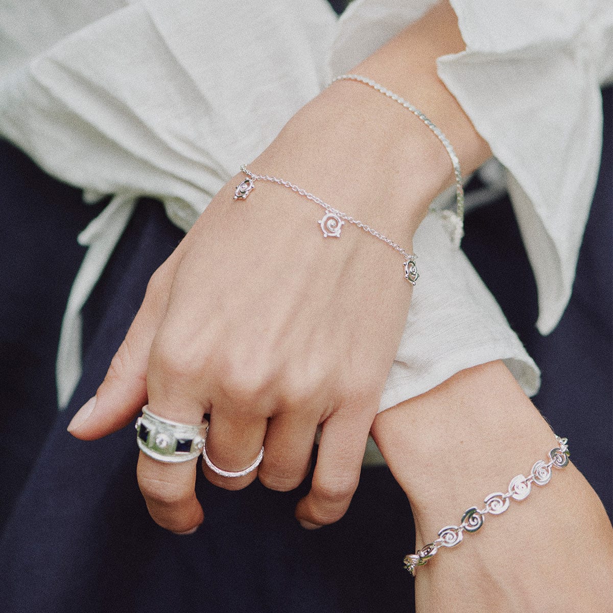 Sol Bracelet Layering Set Sterling Silver