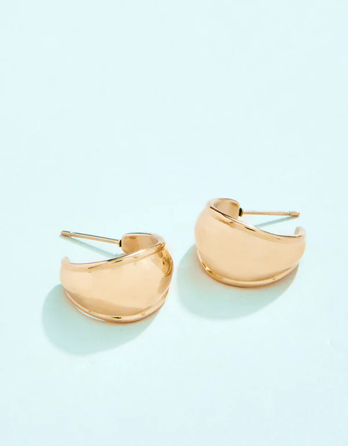 SP Hawser Hoop Earrings Gold