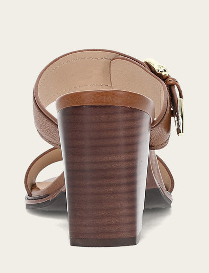 Stella Buckle Slide - Dark Latte - Back