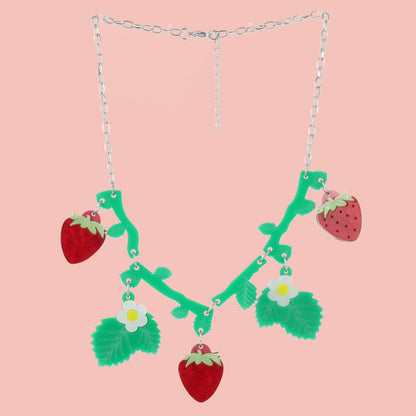 Strawberries On A Summer Evening' Necklace