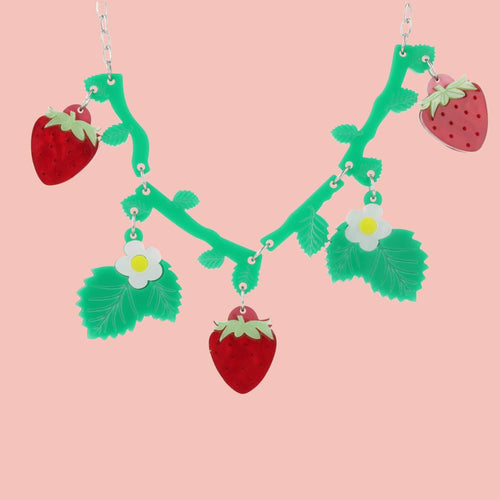Strawberries On A Summer Evening' Necklace