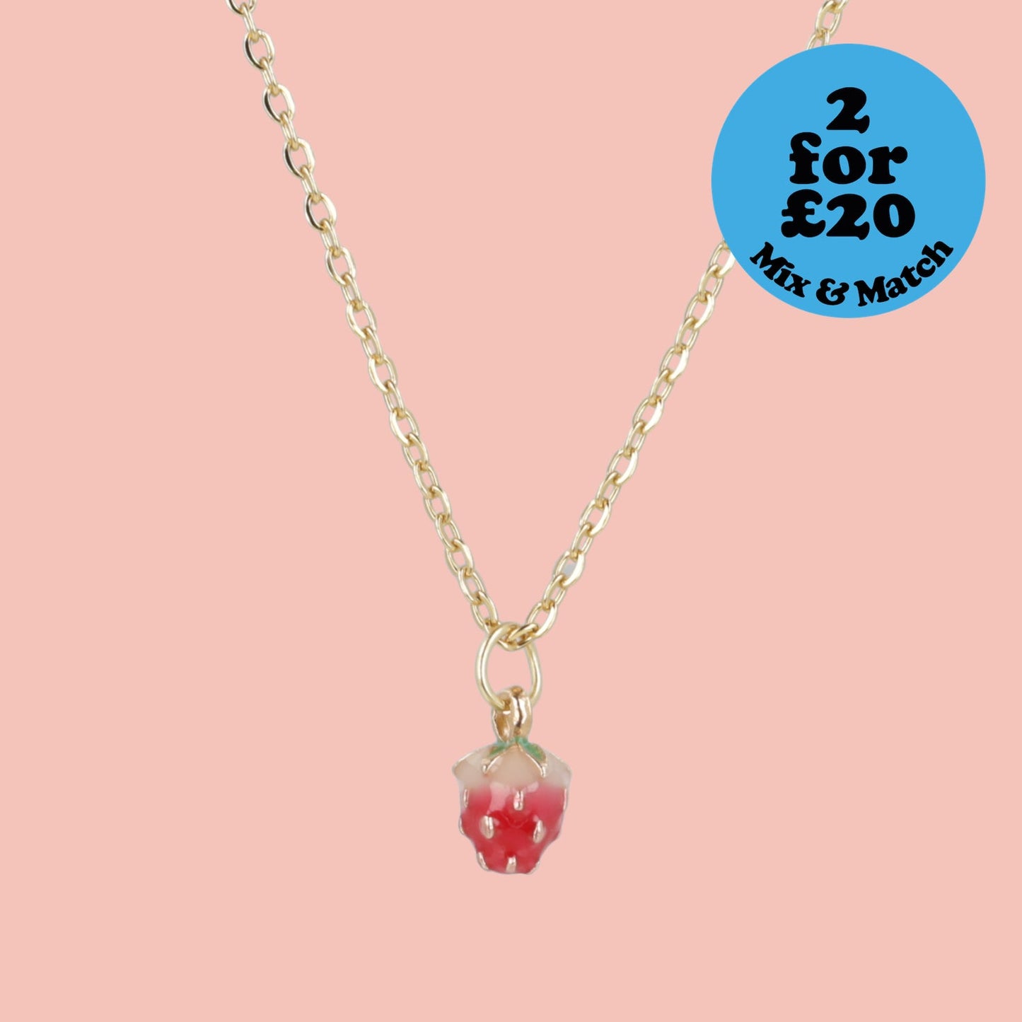 Strawberry Shortcake Necklace