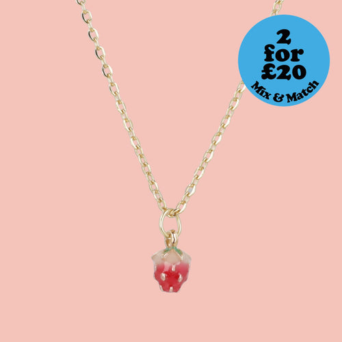Strawberry Shortcake Necklace