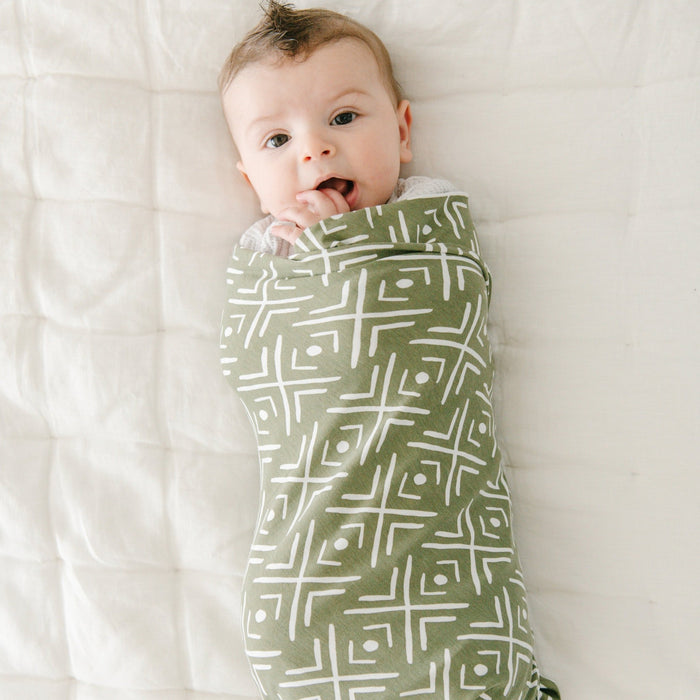 Swaddle / Olive Mudcloth