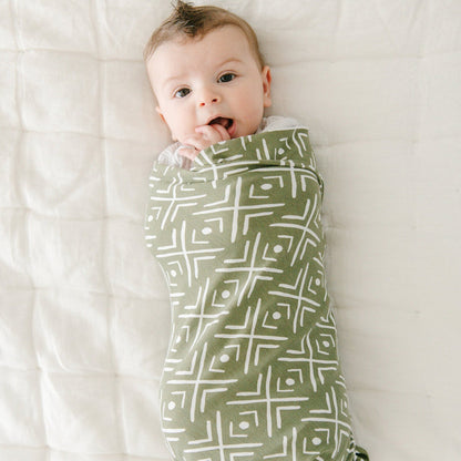 Swaddle / Olive Mudcloth