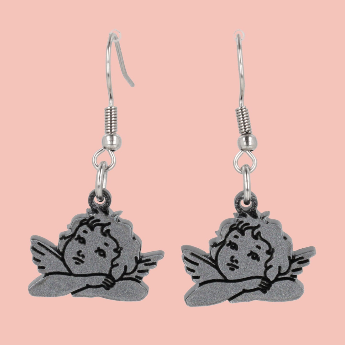 Stupid Cupid Earrings - Silver