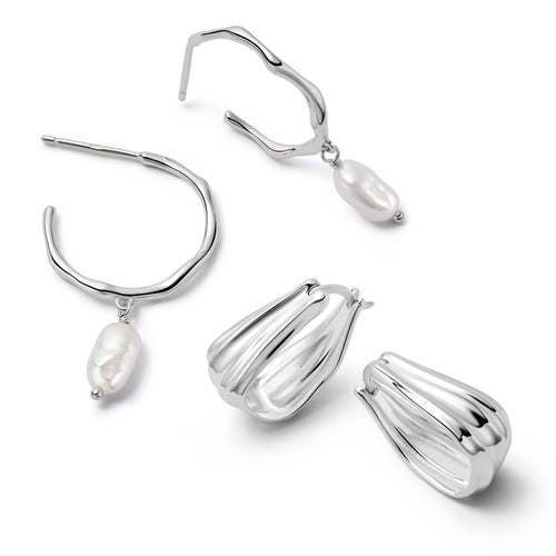 Summer Icons Earrings Stack Sterling Silver