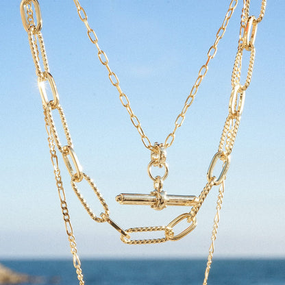 Summer Icons Necklace Layering Set 18ct Gold Plate