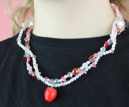 Strawberry Sweetheart Necklace