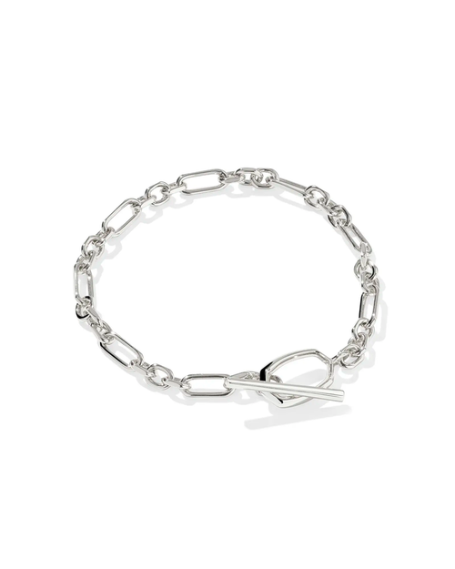 Sylvia Metal Link and Chain Bracelet Silver