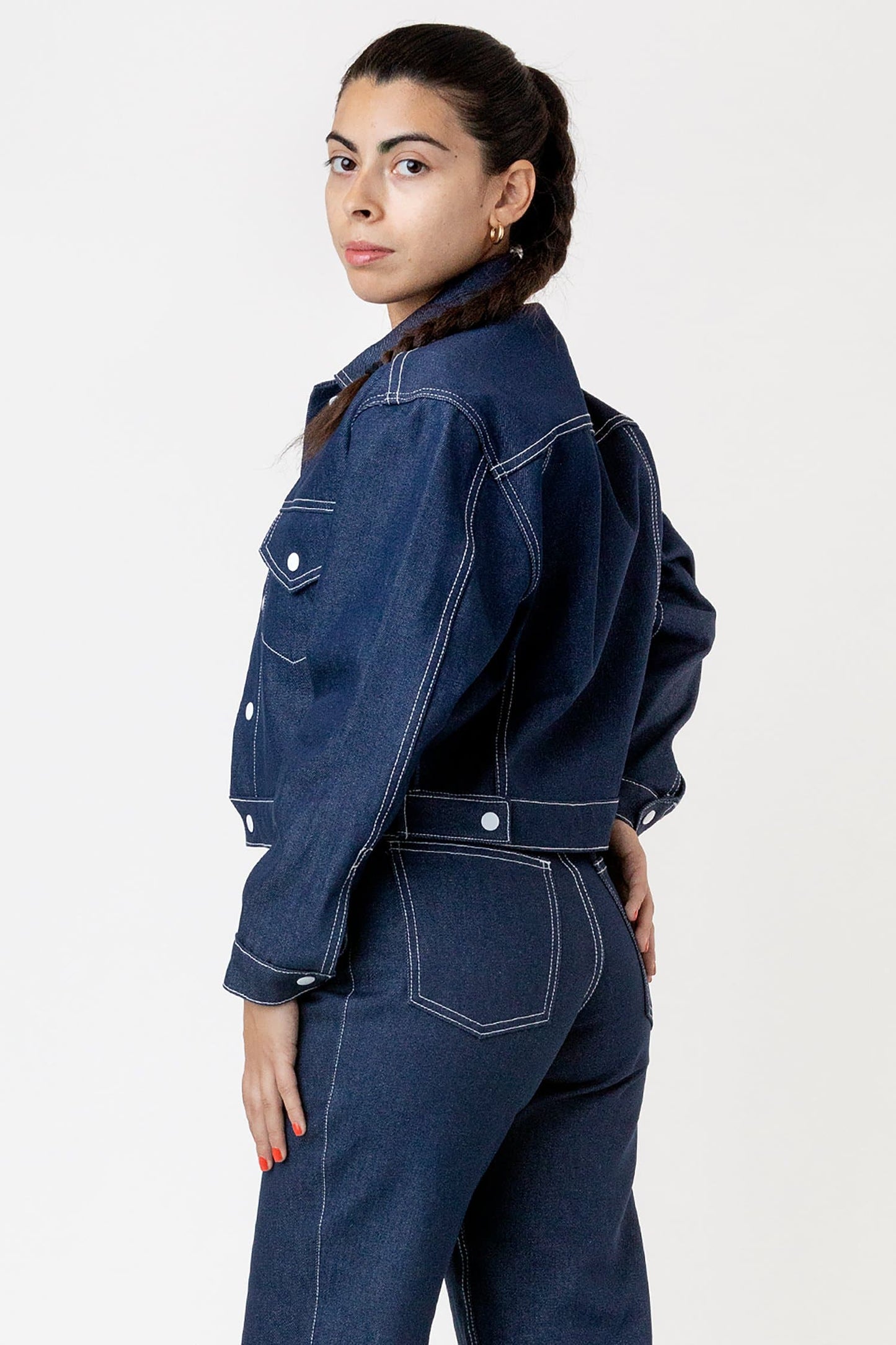 RDNW03 - Raw Indigo Cropped Denim Jacket
