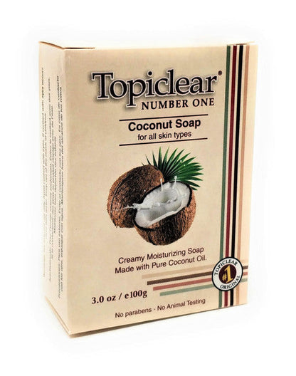 Topiclear Number One Coconut Soap 3oz Topiclear