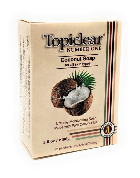 Topiclear Number One Coconut Soap 3oz Topiclear