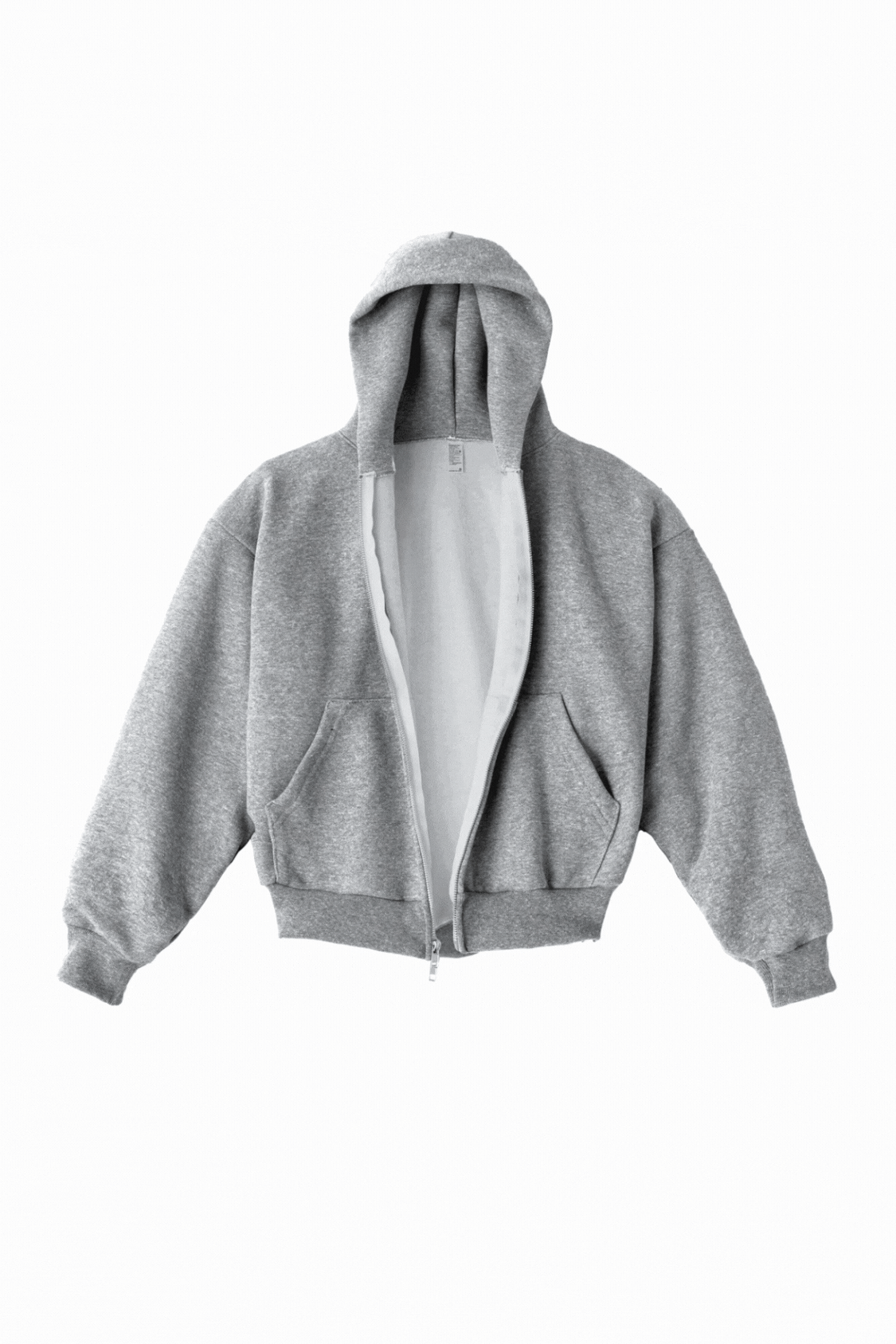 TRF10 - 12 oz. Tri-Blend Gabardine Fleece Waist Length Pull Zip Hoodie