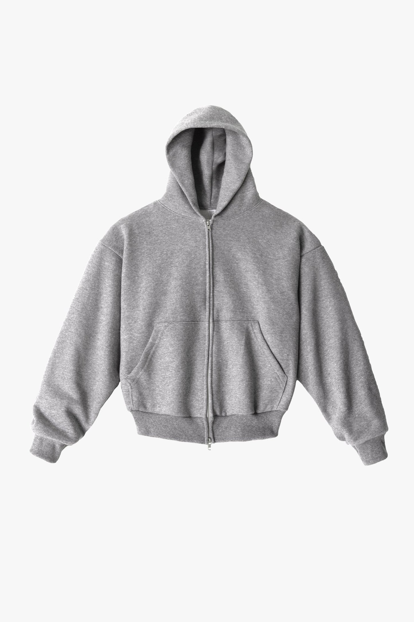 TRF10 - 12 oz. Tri-Blend Gabardine Fleece Waist Length Pull Zip Hoodie