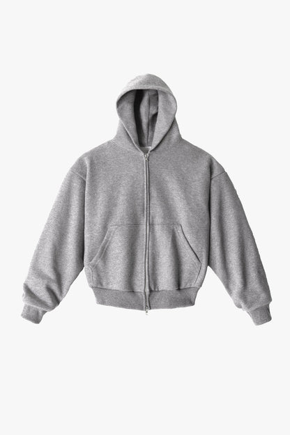 TRF10 - 12 oz. Tri-Blend Gabardine Fleece Waist Length Pull Zip Hoodie