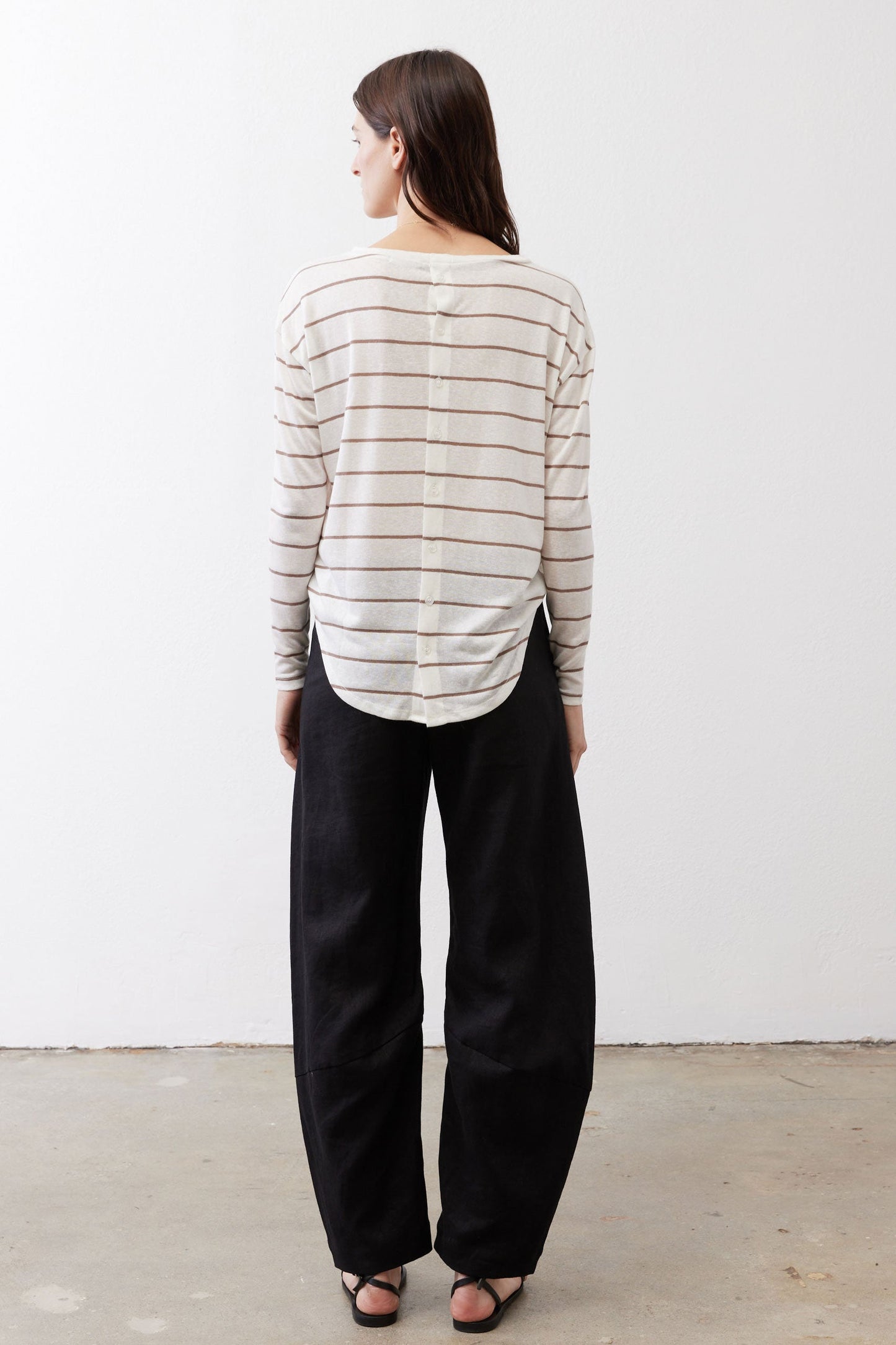 Essential Top With Buttons In The Back