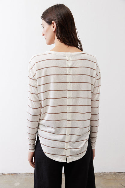 Essential Top With Buttons In The Back