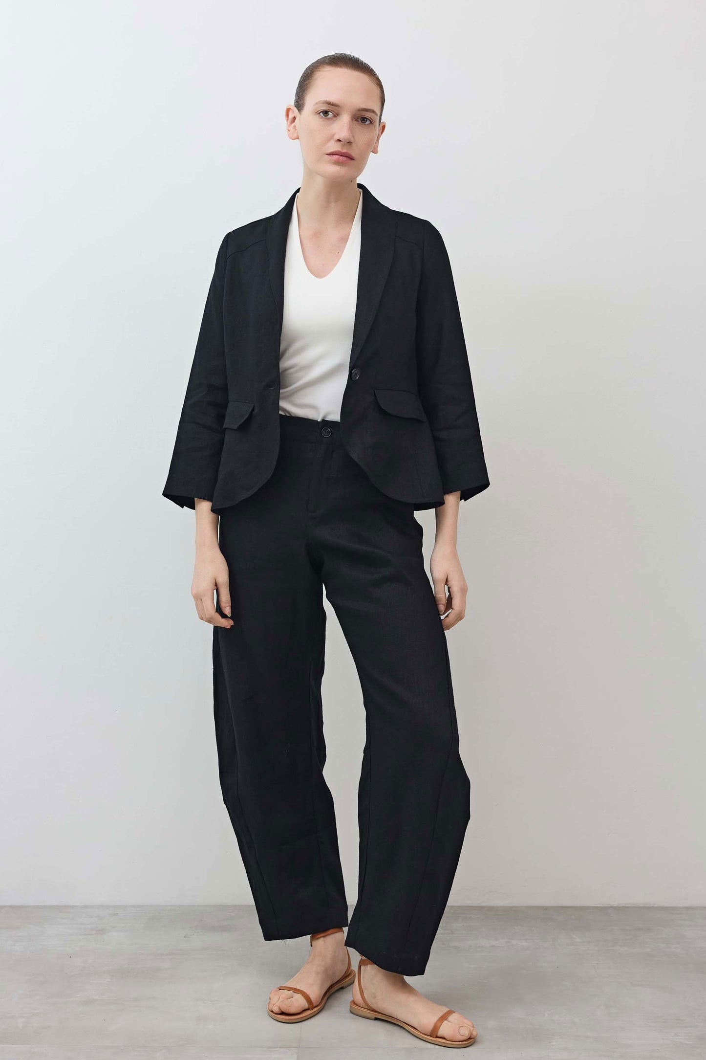 The Uptown Loose Linen Pants