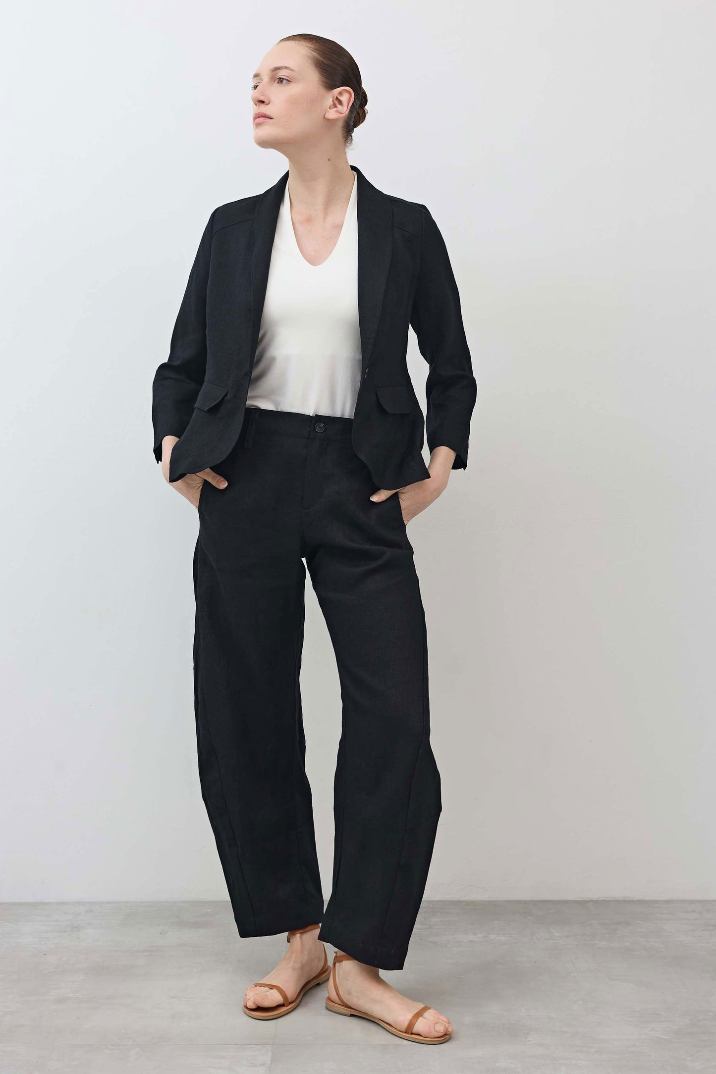 The Cropped Tulip Hem Blazer